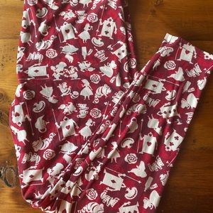 LuLaRoe Alice in Wonderland Leggings